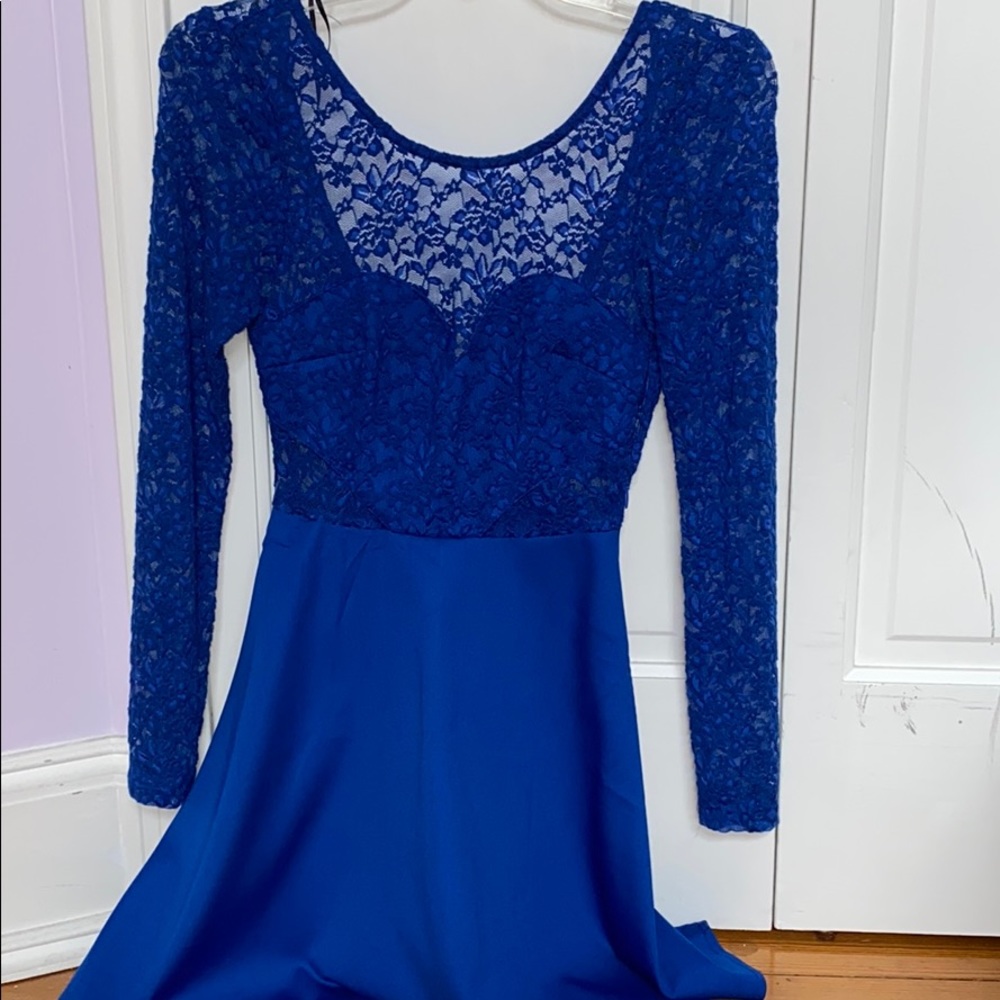 Royal blue dress